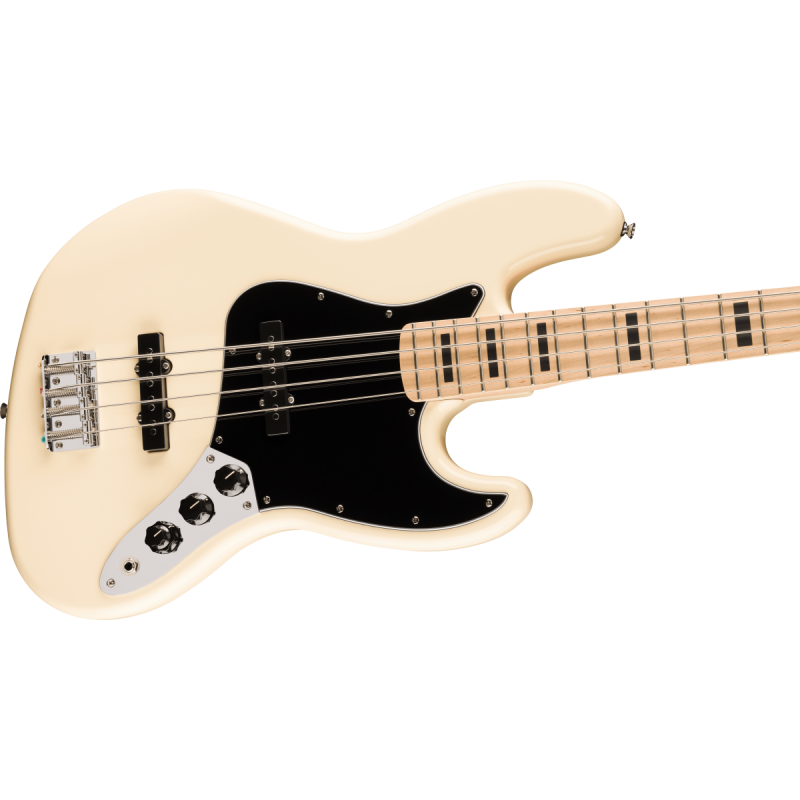 FENDER Affinity Series Active Jazz Bass, Maple Fingerboard, Black Pickguard, Olympic White - vai con la sigla