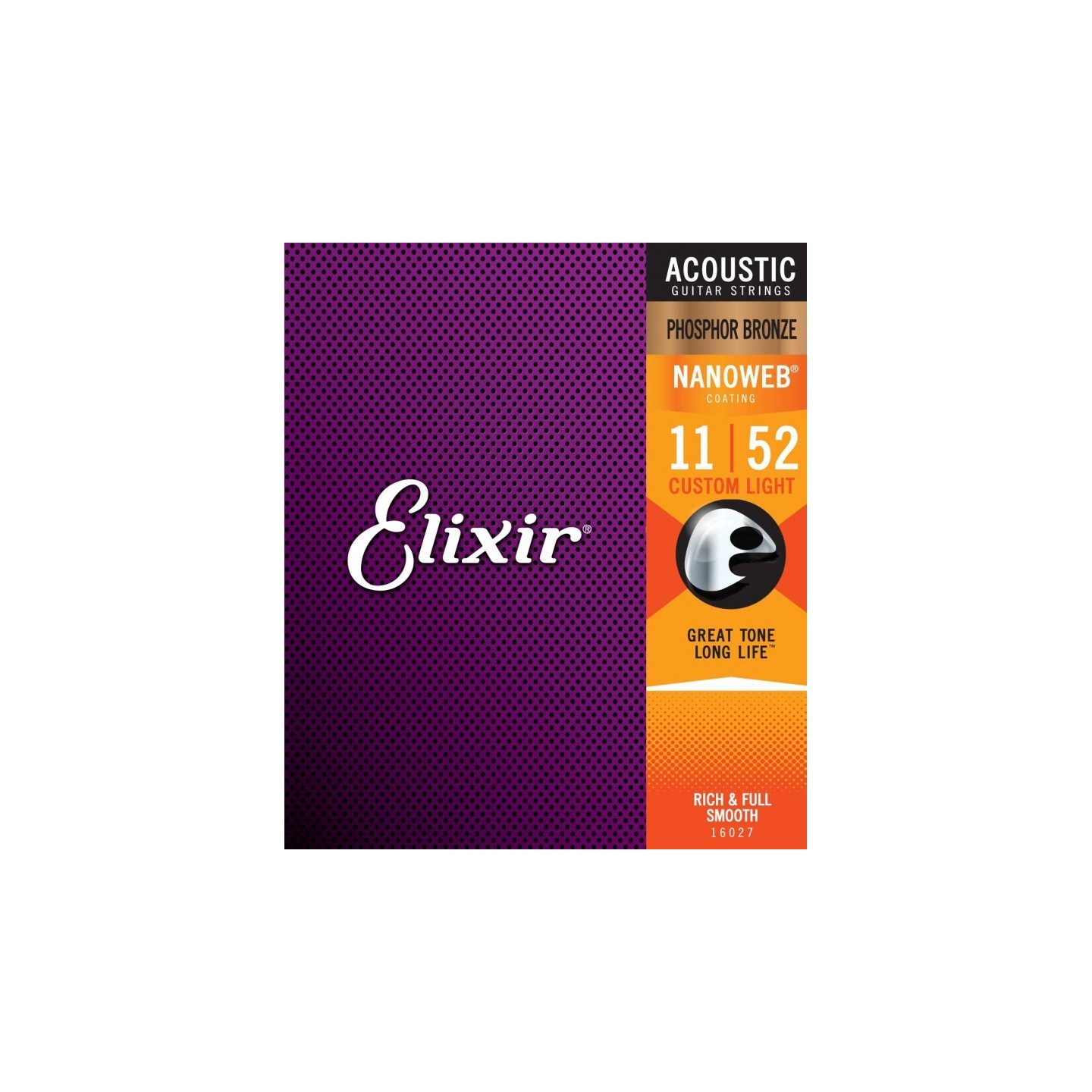 ELIXIR 16027 Acoustic Phosphor Bronze NANOWEB - Corde per chitarra acustica - vai con la sigla