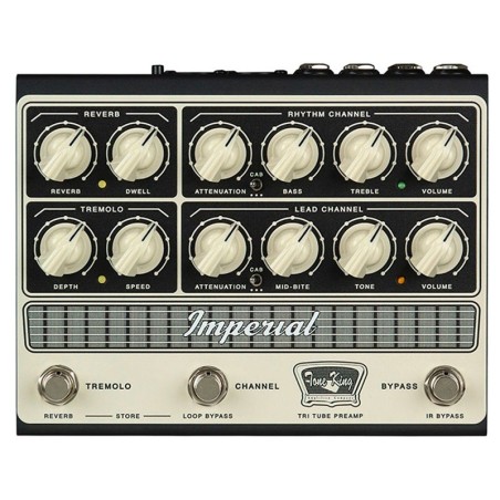 Tone King Imperial Tri-Tube Preamp - Pedale preamplificatore tri-tube ad alta tensione - vai con la sigla
