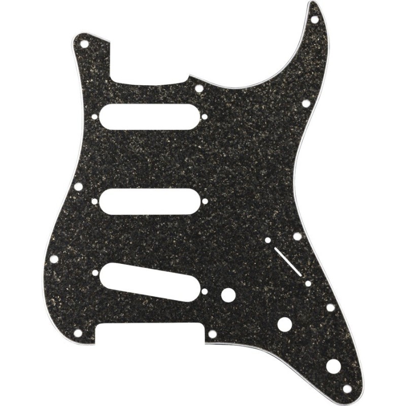 FENDER Battipenna ibrido vetro/glitterato Black Stratocaster S/S/S - vai con la sigla