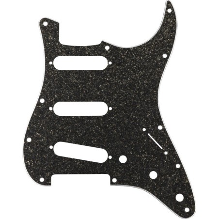 FENDER Battipenna ibrido vetro/glitterato Black Stratocaster S/S/S - vai con la sigla