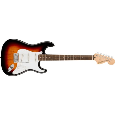 Stratocaster Affinity Series, tastiera in alloro, battipenna bianco, finitura sunburst a 3 colori. - vai con la sigla