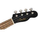 FENDER  Venice Soprano Uke, Walnut Fingerboard, Black - vai con la sigla