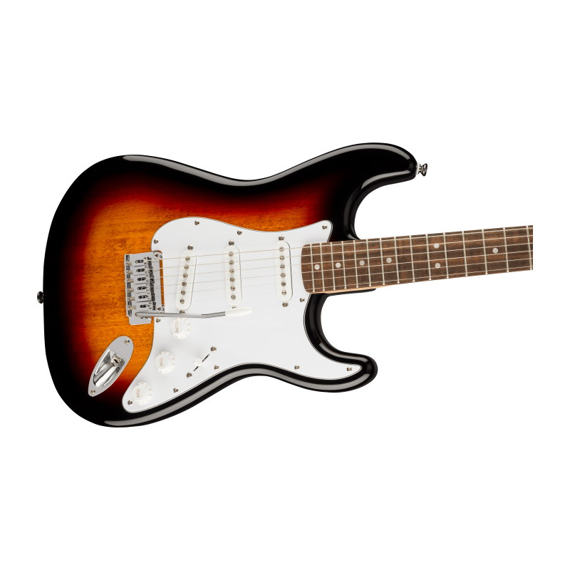 Stratocaster Affinity Series, tastiera in alloro, battipenna bianco, finitura sunburst a 3 colori. - vai con la sigla
