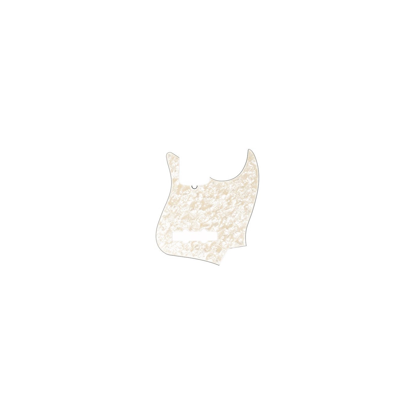 FENDER Pickguard, Jazz Bass®, 10-Hole Mount, Aged White Pearl, 4-Ply - vaiconlasigla