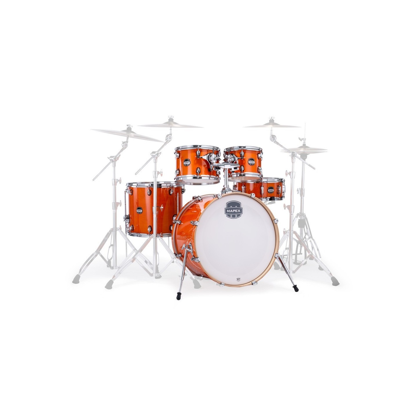 MAPEX IT MM529SFOG MARS MAPLE ROCK 5 PEZZI GLOSSY AMBER