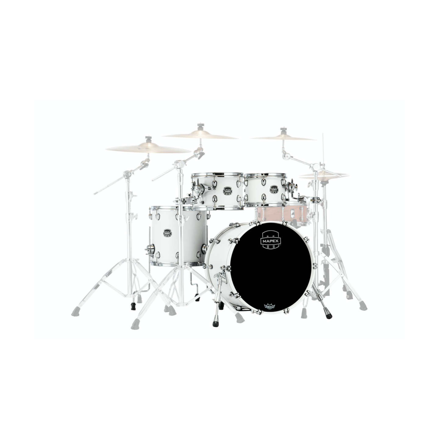 MAPEX IT SR504XRM SATURN NEW FUSION 4 PEZZI SATIN WHITE
