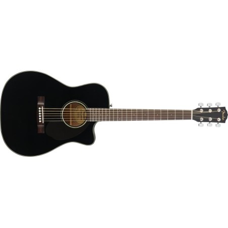 FENDER CC-60SCE Concert, Walnut Fingerboard, Black - vai con la sigla