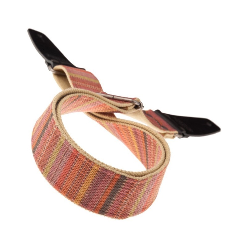 Magrabò Tracolla Stripe SC Retrò Mexico 5 cm terminali Nero fibbia Argento - vai con la sigla