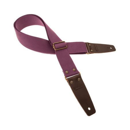 Magrabò Tracolla Stripe SC Entry Prugna 5 cm terminali Marrone Scuro fibbia Ottone - vai con la sigla