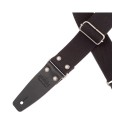 Magrabò Tracolla Stripe SC Entry Nero 5 cm terminali Nero fibbia Argento - vai con la sigla