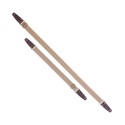 Magrabò Tracolla Stripe SC Entry Beige 5 cm terminali Marrone Scuro fibbia Ottone Antico - vai con la sigla