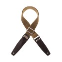 Magrabò Tracolla Stripe SC Cotton Washed Verde Oliva 5 cm terminali Twinkle Nero, fibbia Recta Argento - vai con la sigl