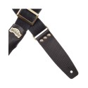 Magrabò Tracolla Stripe SC Cotton Washed Nero 5 cm terminali Twinkle Nero, fibbia Recta Ottone - vai con la sigla