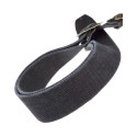 Magrabò Tracolla Stripe SC Cotton Washed Nero 5 cm terminali Twinkle Nero, fibbia Recta Ottone - vai con la sigla