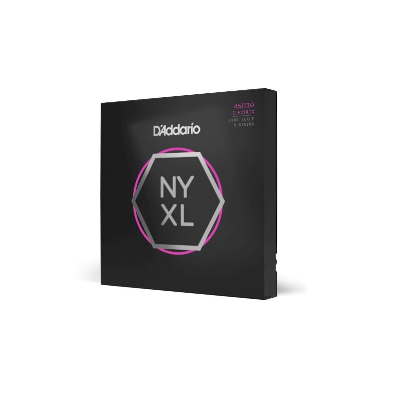 D'ADDARIO NYXL45130, Set Long Scale, Regular Light 5-String, 45-130
