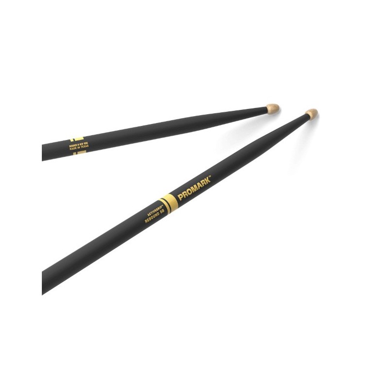 PROMARK Bacchette Rebound 5B ActiveGrip in noce americano, punta acorn in legno