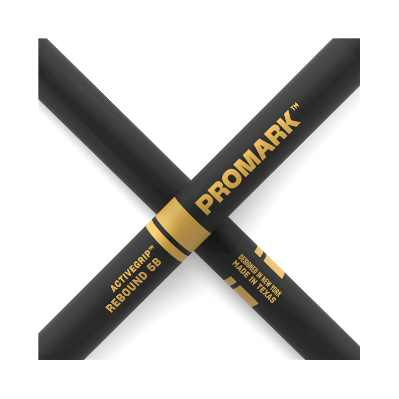 PROMARK Bacchette Rebound 5B ActiveGrip in noce americano, punta acorn in legno
