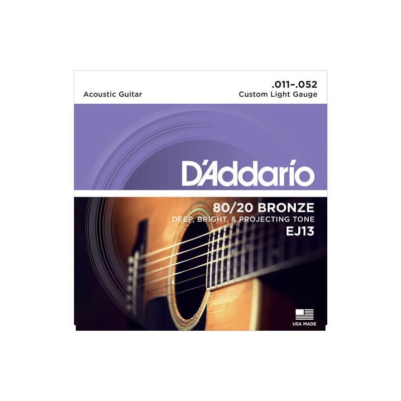 D'ADDARIO EJ13 corde per chitarra acustica 11/52 - vaiconlasigla