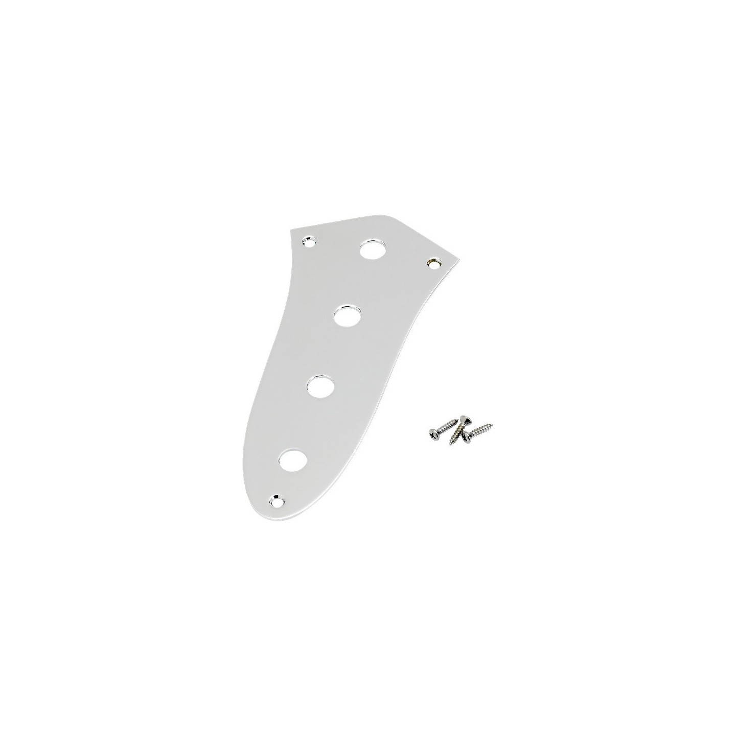 FENDER Jazz Bass® Control Plate, 4-Hole (Chrome) - vaiconlasigla