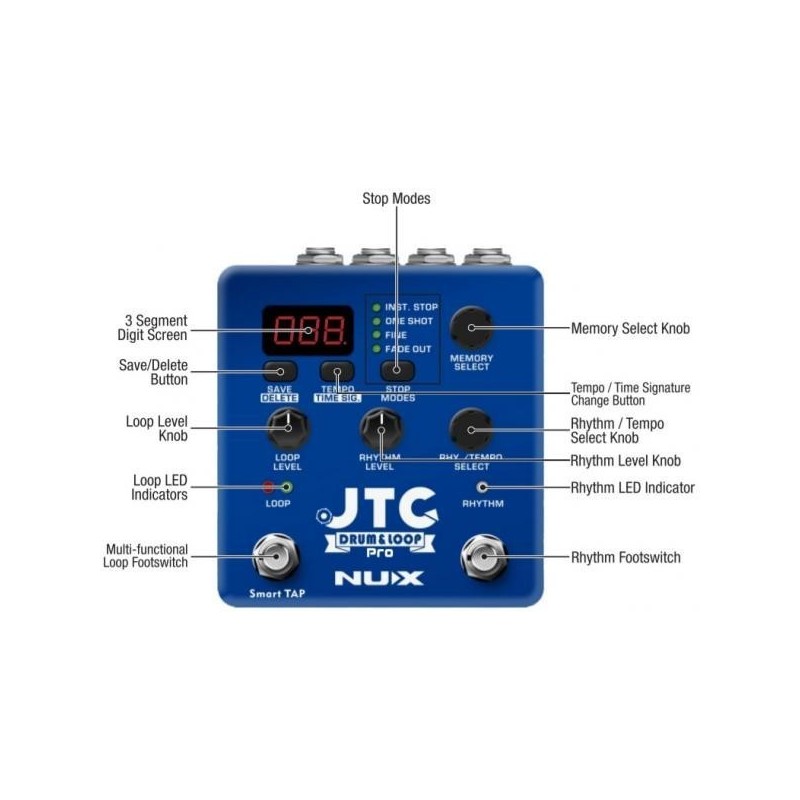 NUX NDL-5 JTC DRUM & LOOP PRO - vaiconlasigla