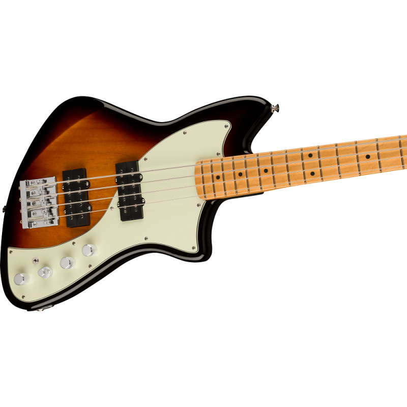 FENDER Player Plus Active Meteora Bass, Maple Fingerboard, 3-Color Sunburst - vai con la sigla