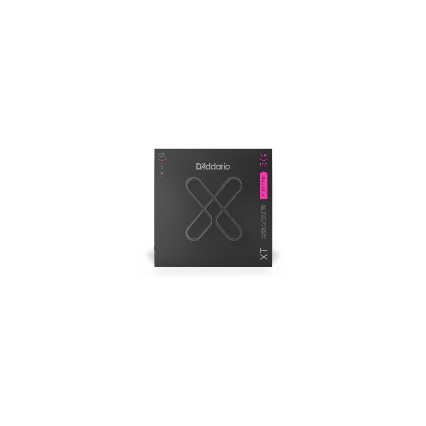 D'ADDARIO XTB45100 XT Bass Nickel Plated Steel, Regular Light, Long Scale, 45-100 - vaiconlasigla