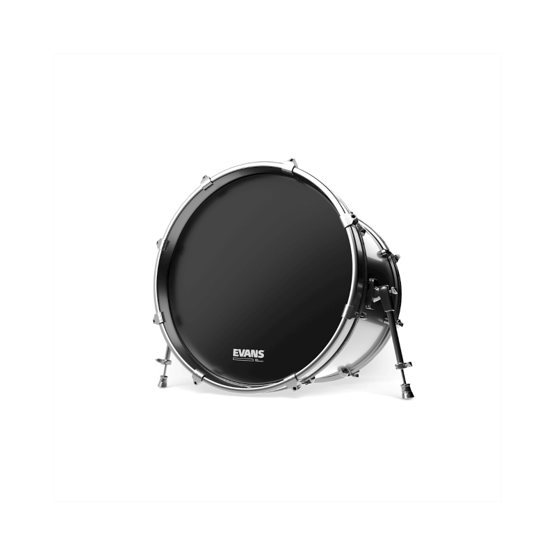 EVANS BD22RB-NP, Pelle risonante EQ3 per grancassa, 22 ", senza foro, colore nero - vai con la sigla