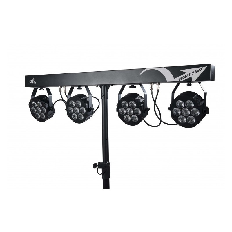 SAGITTER LED KIT HP 7 BAT barra con 4 proiettori a batteria - vai con la sigla