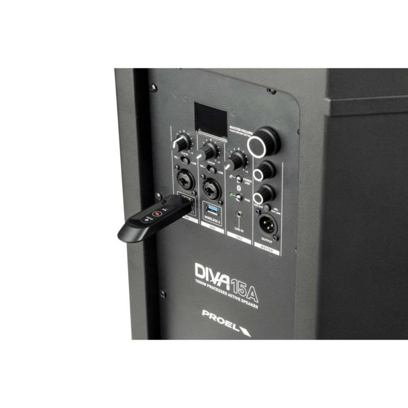 PROEL DIVA 15A Cassa attiva  Biamp. 15" 1000W con Bluetooth - vai con la sigla