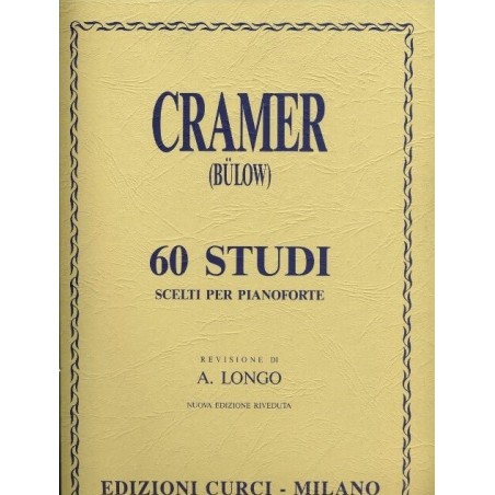 CRAMER : 60 STUDI SCELTI PER PIANOFORTE CURCI EC4261 - vai con la sigla