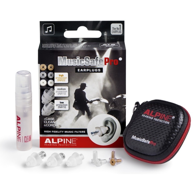 SET EARPLUG ALPINE MUSICSAFE PRO 2019 transparent tappi - vaiconlasigla