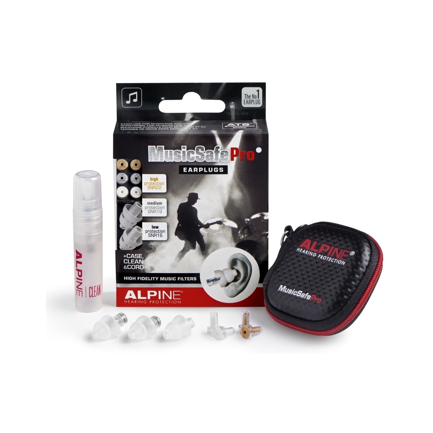 SET EARPLUG ALPINE MUSICSAFE PRO 2019 transparent tappi - vaiconlasigla