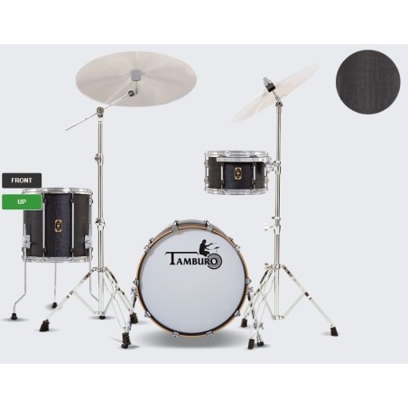 TAMBURO UNIKA 318, black flame - vai con la sigla