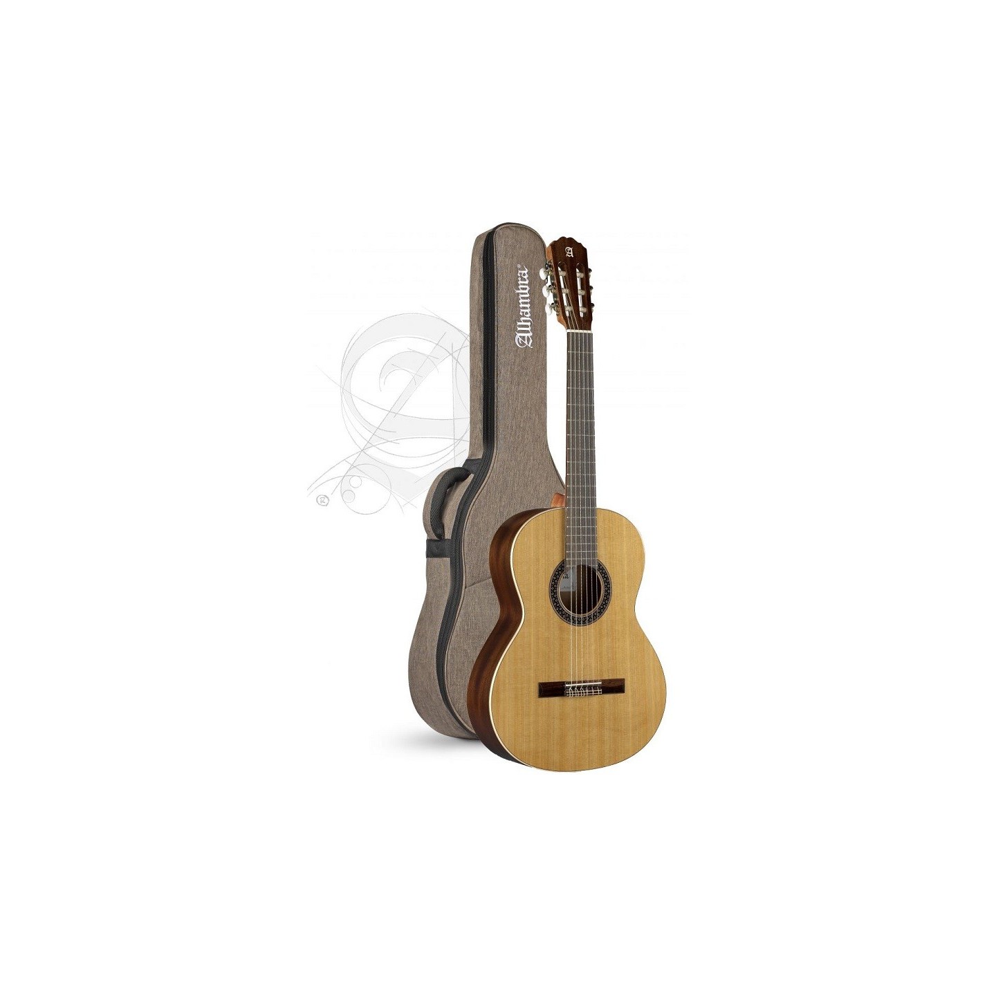 ALHAMBRA 1 C HT (Hybrid Terra) chitarra classica spagnola con custodia - vaiconlasigla