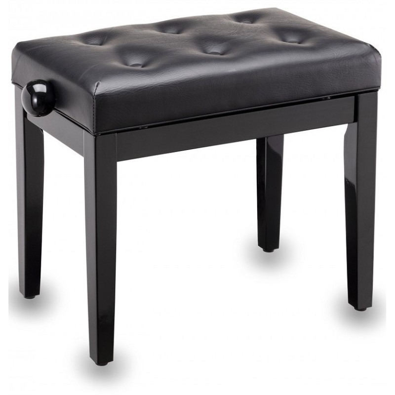 SOUNDSATION SBH-105P-BK Panca  regolabile, nera lucida e sedile chesterfield - vai con la sigla