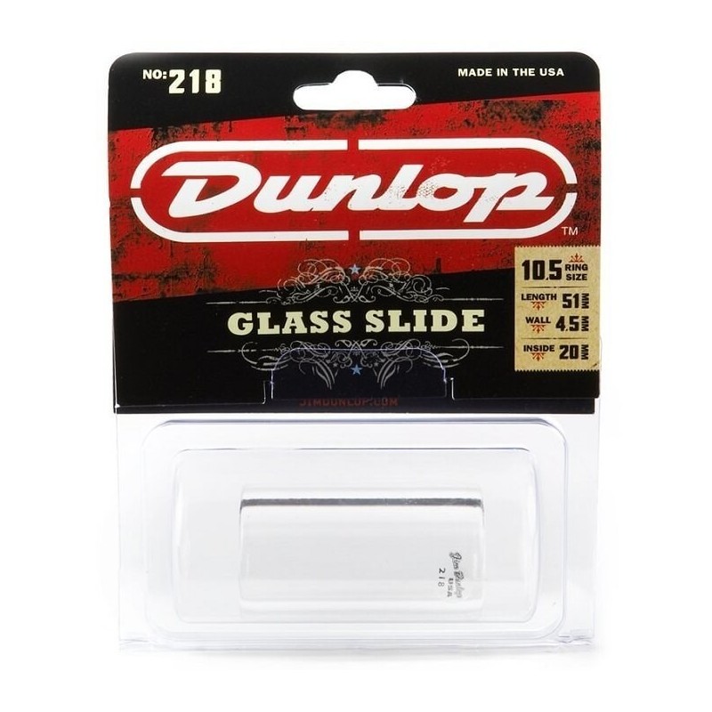 Dunlop 218 Heavy Pyrex Glass Slide - vai con la sigla