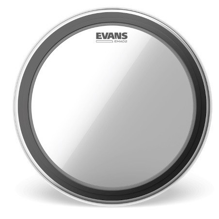 EVANS BD22EMAD2, EMAD2 Clear Bass Batter, trasparente, grancassa, 22 " - vaiconlasigla