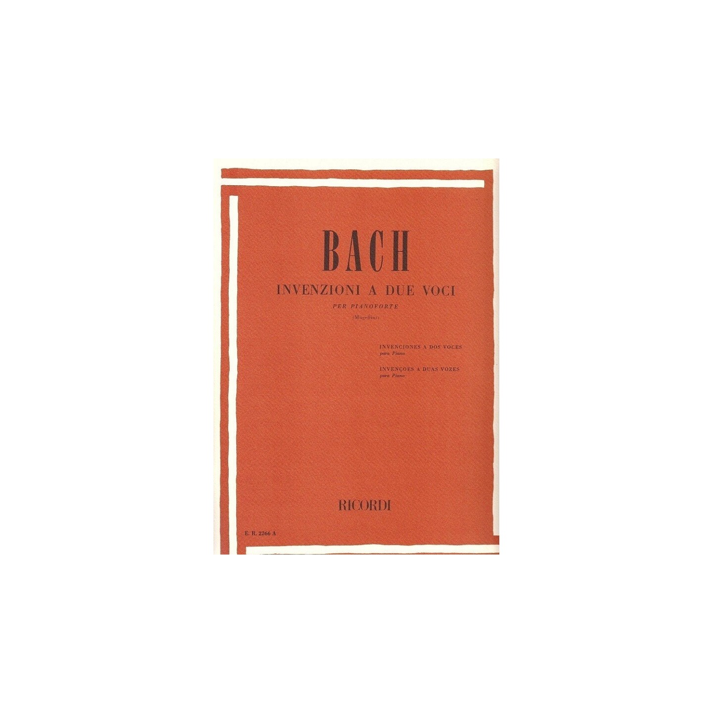 Invenzioni a Due Voci J.S.Bach ER2266A - vaiconlasigla
