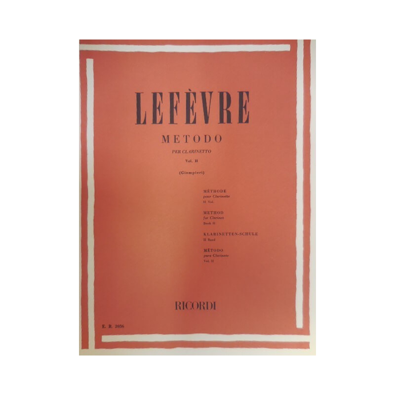 LEFEVRE METODO PER CLARINETTO VOL 2 - vaiconlasigla