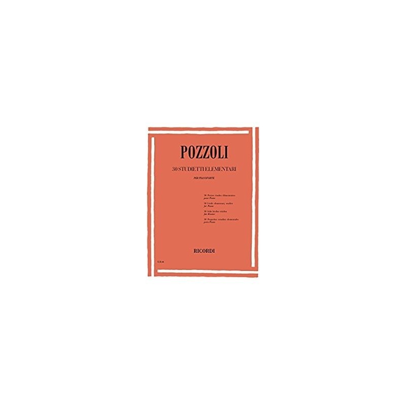 Pozzoli 30 studietti elementari per pianoforte - vaiconlasigla