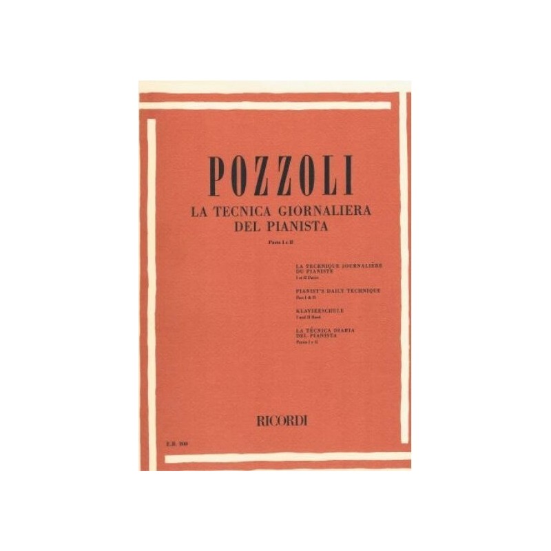 POZZOLI : LA TECNICA GIORNALIERA DEL PIANISTA PARTE I e II - vai con la sigla