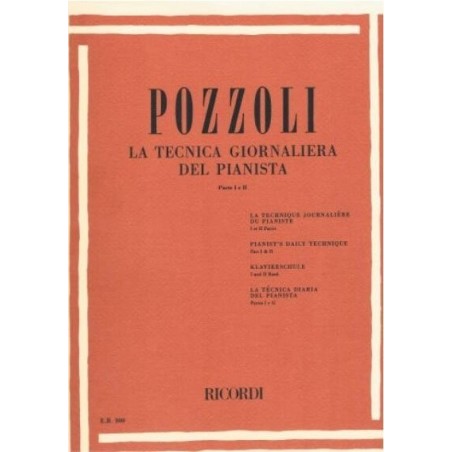 POZZOLI : LA TECNICA GIORNALIERA DEL PIANISTA PARTE I e II - vai con la sigla