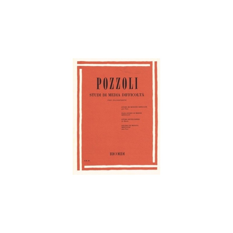 Pozzoli Studi di media difficoltà per pianoforte - vai con la sigla