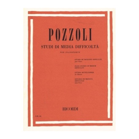 Pozzoli Studi di media difficoltà per pianoforte - vai con la sigla