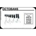 COPPIA OCTOBANS PEACE OB1618 6"X16" E 6"X18" CON STAND - vai con la sigla