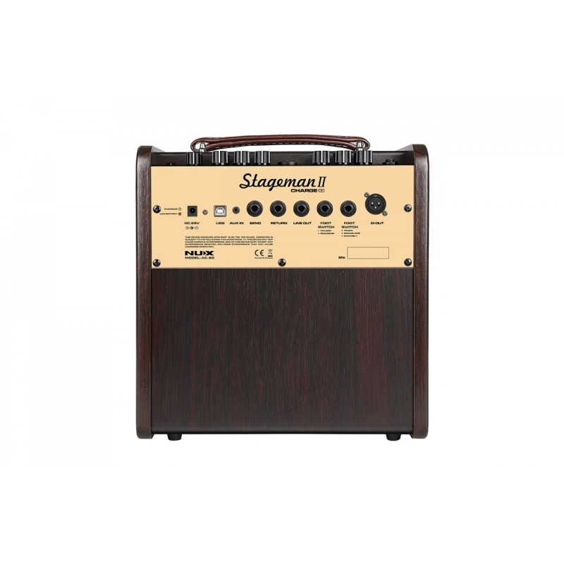 COMBO PER ACUSTICA NUX STAGEMAN II AC-80 CHARGE 80W - vai con la sigla
