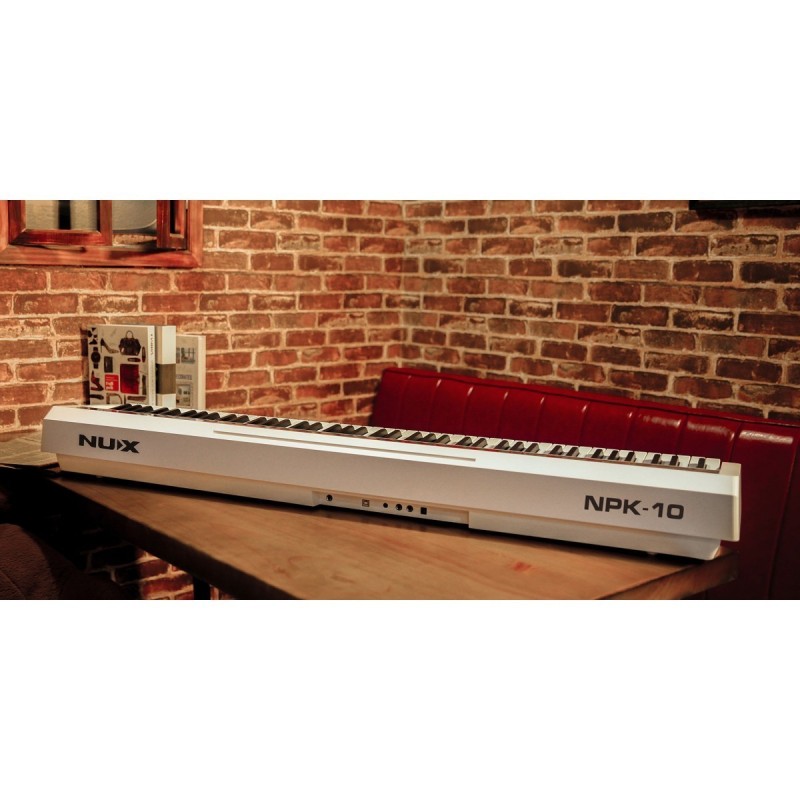 PIANO DIGITALE PORTATILE NUX NPK-10 WHITE - vaiconlasigla