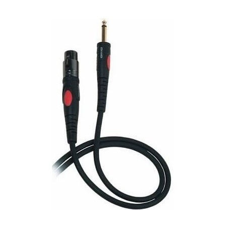 PROEL DH200LU10 MICROPHONE CABLE XLR F / JACK MONO 6,3MM 10 METRI - vai con la sigla