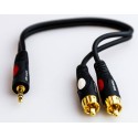 PROEL DH635 JACK STEREO 3.5mm - 2 RCA -30 cm - vaiconlasigla